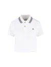 Vivienne Westwood Classic Polo With Multicolor Striped Detail In White
