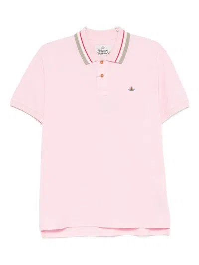 Vivienne Westwood Orb" Polo Shirt Pink