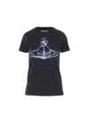 Vivienne Westwood Classic Black T-shirt With Iconic Orb Print