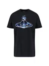 Vivienne Westwood Short Sleeves Crew Neck Graphic Print In Black