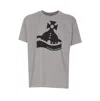 Vivienne Westwood Crewneck T-shirt Graphic Print In Grey