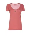 Vivienne Westwood Orb-embroidered T-shirt In Pink