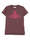 Vivienne Westwood Graphic Orb Print Short Sleeve T-shirt In Red