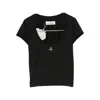 Vivienne Westwood Micro Lollo Scoop-neck T-shirt In Black