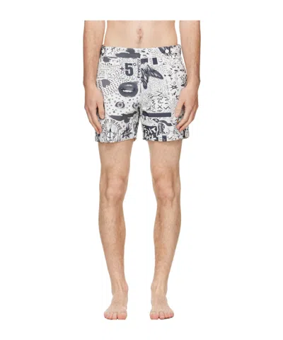 Vivienne Westwood Taffeta Swim Trunks In Black