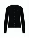Vivienne Westwood Tailored Black Cardigan With Round Neckline In Black
