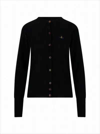 Vivienne Westwood Tailored Black Cardigan With Round Neckline
