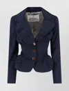 Vivienne Westwood Tailored Jacket With Buttoned Back Vent In Blue