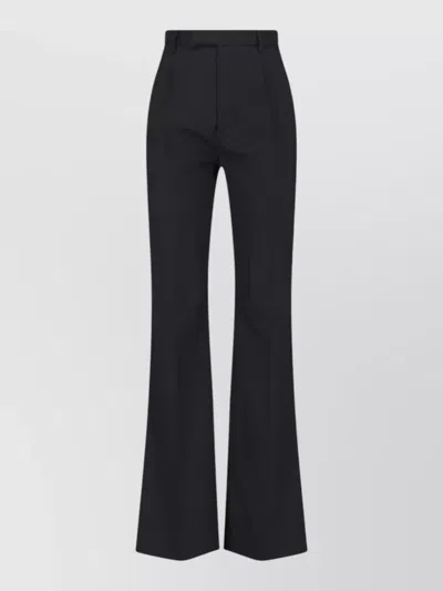 Vivienne Westwood Tailored Trousers Belt Loops Button Detail Flared In Black