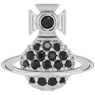 Vivienne Westwood Tamia Earring Silver In Black
