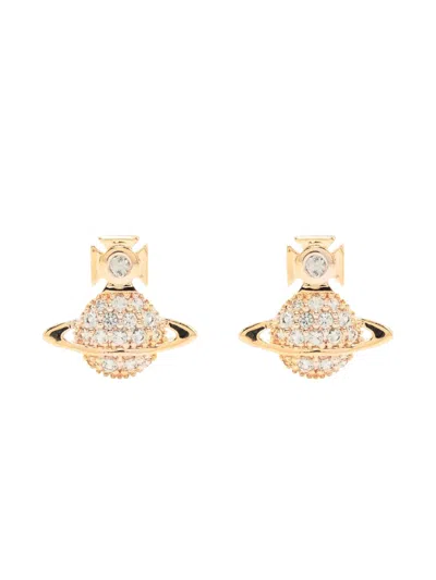 Vivienne Westwood Tamia Orb Stud Earrings In Metallic