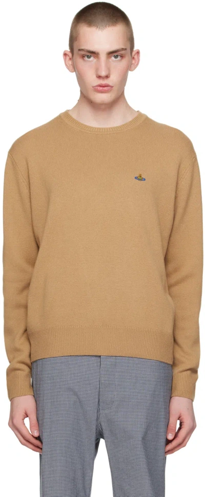 Vivienne Westwood Tan Alex Sweater In Ss24-c407