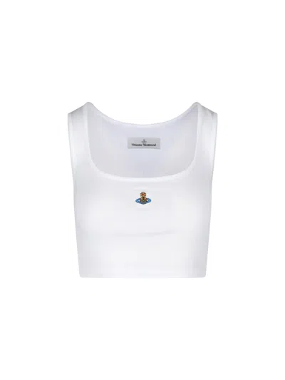 Vivienne Westwood Tank Top Orb In White