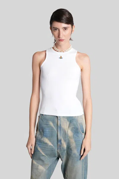 Vivienne Westwood Ribbed Tank Top In White
