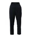 Vivienne Westwood Wool Cropped Trousers With Belt Loops In Black