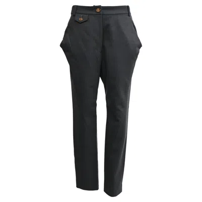 Vivienne Westwood Tapered Trousers In Black Wool