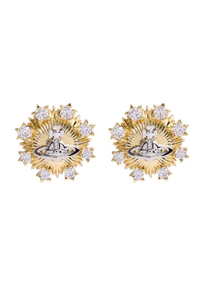 Vivienne Westwood Tara Orb-embellished Stud Earrings In Gold