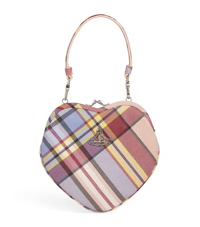 Vivienne Westwood Tartan Belle Heart Clutch Bag