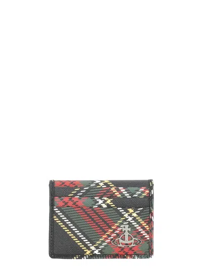Vivienne Westwood Tartan Card Holder In Multi