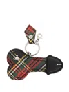 Vivienne Westwood Tartan-check Keyring In Red