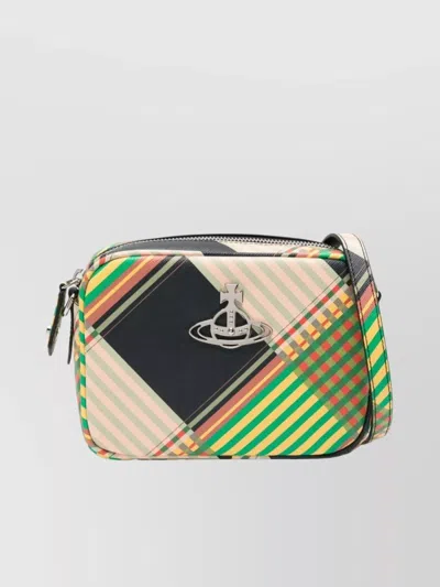 Vivienne Westwood Orb-plaque Cross Body Bag In Combat Tartan