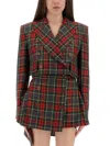 Vivienne Westwood Tartan Cropped Jacket In Multi