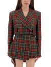 Vivienne Westwood Structured Plaid Peak Lapel Blazer In Pattern