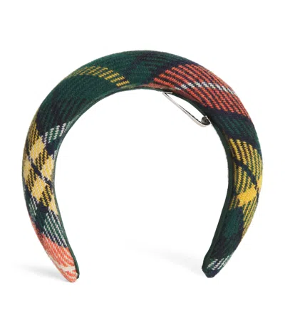 Vivienne Westwood Tartan Hairband In Green