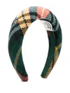 Vivienne Westwood Mens Tartan Wool-blend Headband Aw24-multi In Green