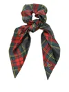 Vivienne Westwood Large Scrunchie Rtw Tartan Printed Scarlet-tartan Os-u Women In Red