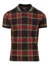 Vivienne Westwood Multicolor Polo Shirt With Orb Decoration On The Chest And All-over Tartan Motif In Cotton Man In Multi
