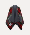 Vivienne Westwood Tartan Poncho Rtw Tartan Scarlet-tartan Os-u Unisex