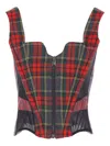 Vivienne Westwood Tartan Zip-front Top In Multi