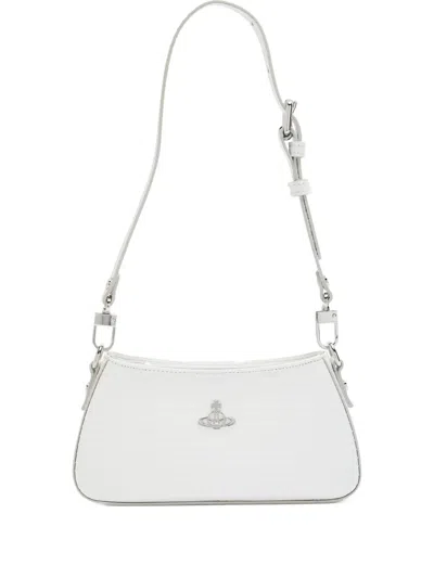 Vivienne Westwood Tasha Chain-strap Leather Shoulder Bag In White