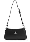 Vivienne Westwood Mens Black Tasha Leather Shoulder Phone Bag In Black