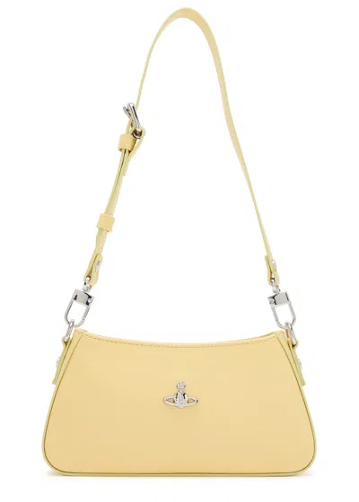 Vivienne Westwood Tasha Leather Shoulder Bag In Yellow