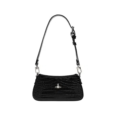 Vivienne Westwood Tasha Orb Embossed Tote Bag In Black