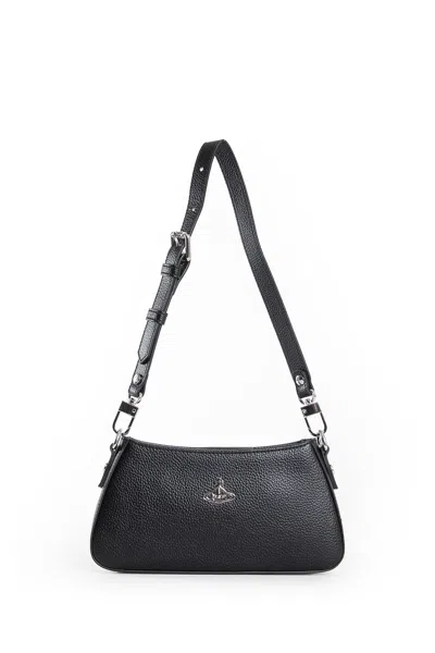Vivienne Westwood Tasha Shoulder Phone Bag In Black