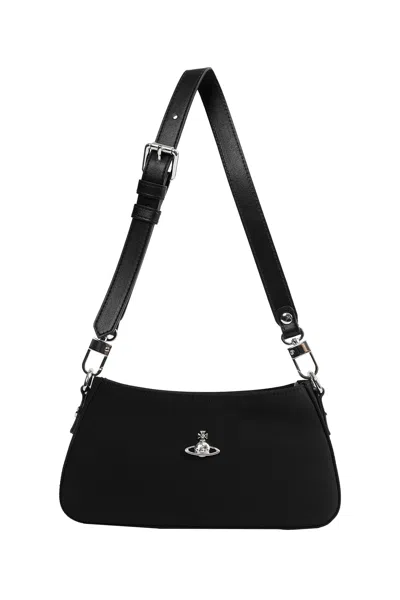 Vivienne Westwood Tasha Shoulder Phone Bag In Black