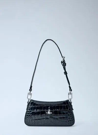 Vivienne Westwood Tasha Shoulder Phone Bag In Black