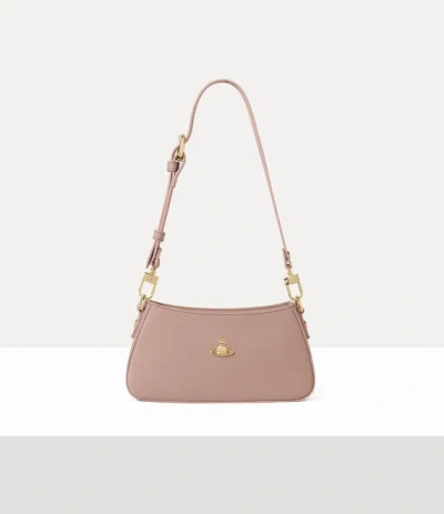 Vivienne Westwood Tasha Shoulder Phone Bag Faux Leather Barley-3d-orb