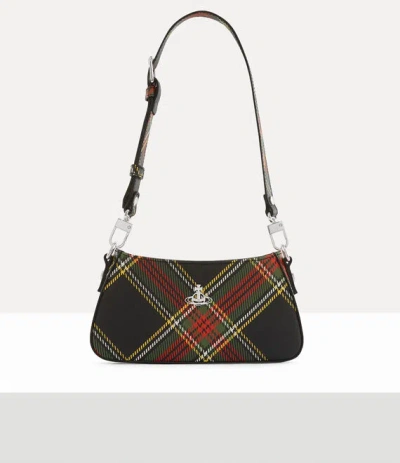 Vivienne Westwood Tasha Shoulder Phone Bag Polyurethane / Polyester / Cotton Chelsea-tartan