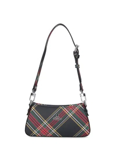 Vivienne Westwood Tasha Soulder Phone Bag Woman Tartan