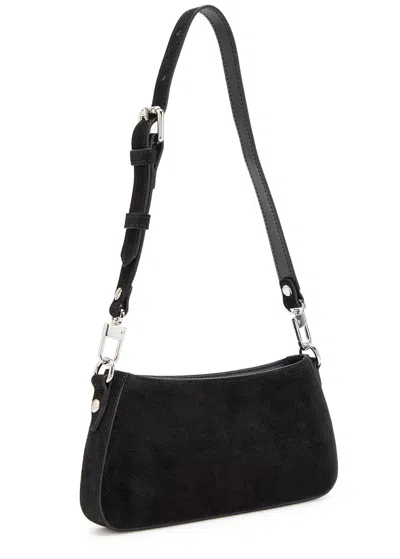 Vivienne Westwood Tasha Suede Shoulder Bag In Black