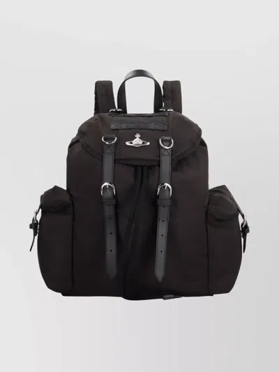 VIVIENNE WESTWOOD TECHNICAL FABRIC LOGO BACKPACK