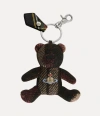 Vivienne Westwood Teddy Bear Keyring Harris Tweed Check Light-check One Size Unisex
