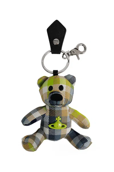 Vivienne Westwood Teddy Bear Keyring In Multi