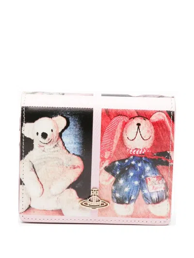Vivienne Westwood Teddy-print Leather Wallet
