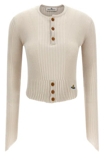 Vivienne Westwood 'tegan' Sweater In White
