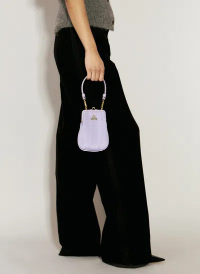 Vivienne Westwood Tessa Chain Purse Shoulder Bag In Purple
